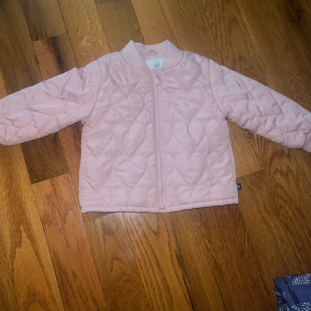 GAP Kids Light Pink Quilted Puffer Jacket